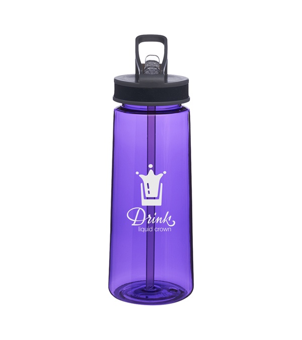 22 oz. Sports Water Bottles with Straw