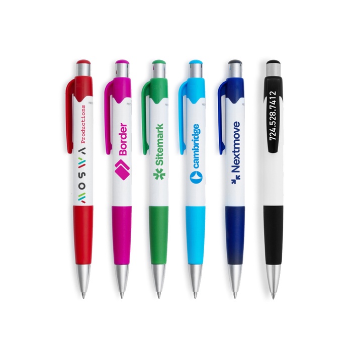 Maddie Gel Click Pen w/ Recycled Plastic