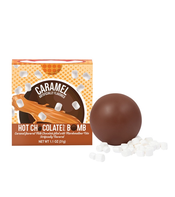 Hot Chocolate Bomb Caramel Flavor in Full Color Box