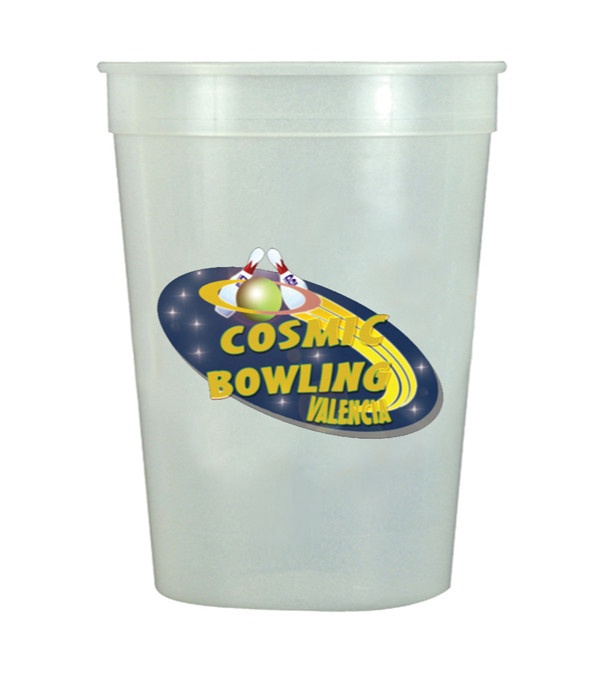 12 oz. Nite Glow Stadium Cup - Full Color Imprint