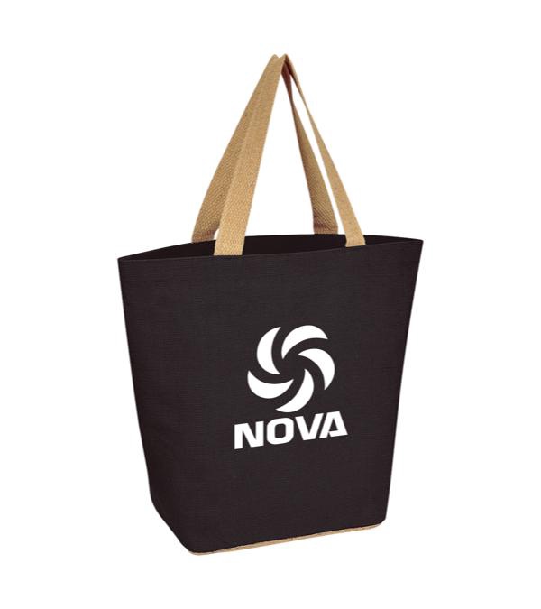 Marketplace Jute Tote Bag