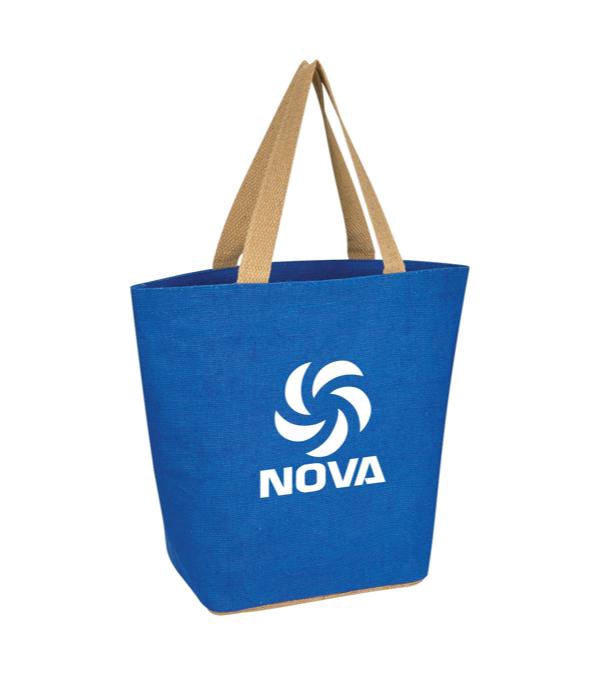 Marketplace Jute Tote Bag