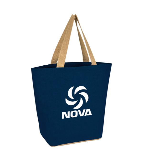 Marketplace Jute Tote Bag