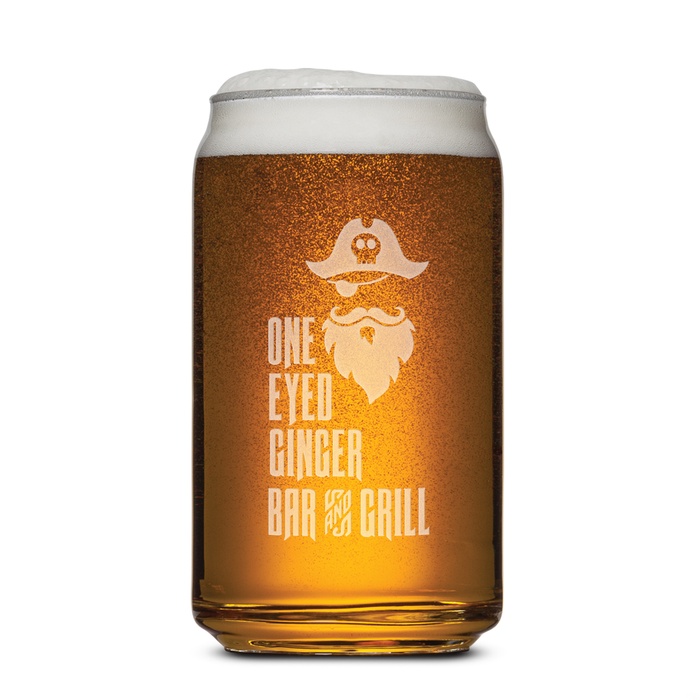 Beer Can Glass - 16 oz.