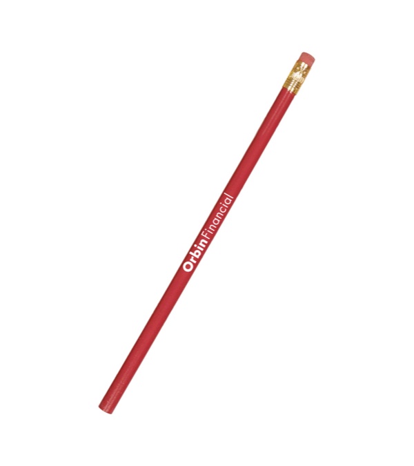 The Solo Pencil w/Brass Ferrule-Pink Eraser