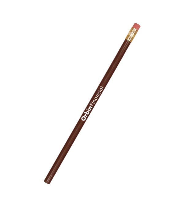 The Solo Pencil w/Brass Ferrule-Pink Eraser