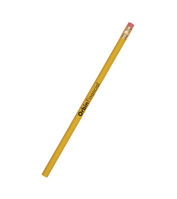 The Solo Pencil w/Brass Ferrule-Pink Eraser