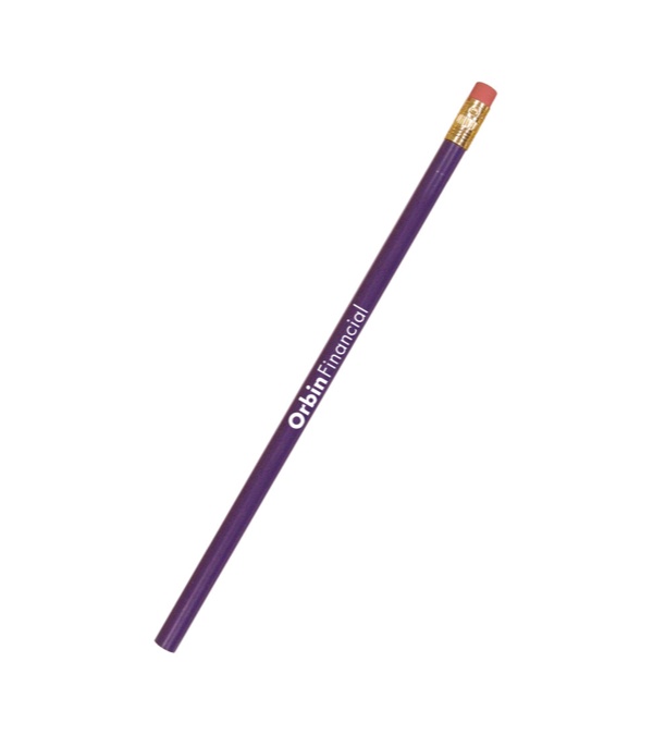 The Solo Pencil w/Brass Ferrule-Pink Eraser