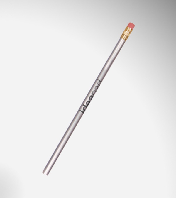 The Solo Pencil w/Brass Ferrule-Pink Eraser