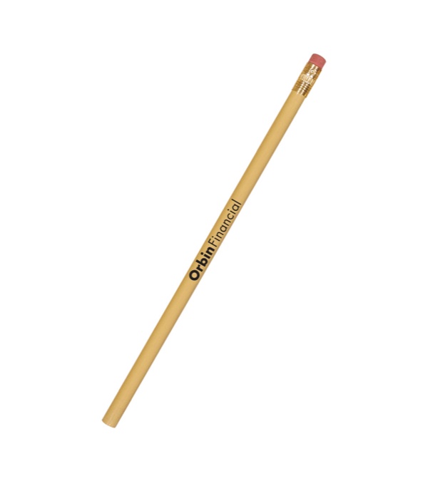 The Solo Pencil w/Brass Ferrule-Pink Eraser