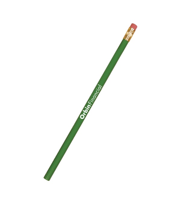 The Solo Pencil w/Brass Ferrule-Pink Eraser