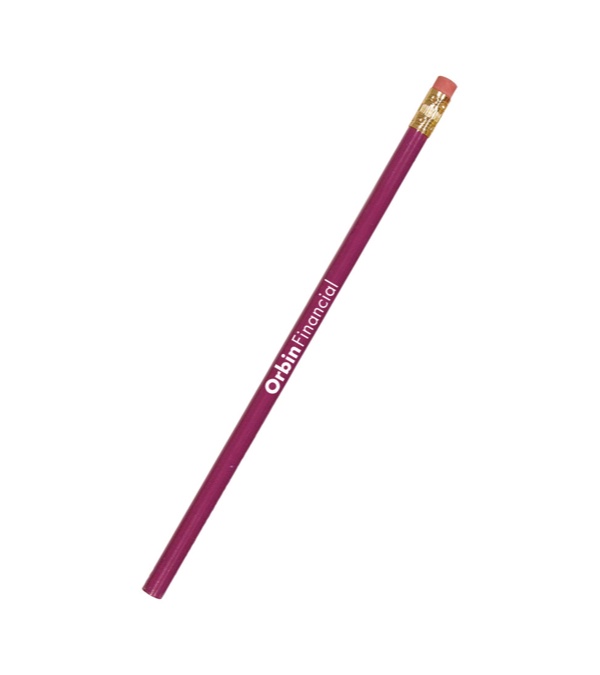 The Solo Pencil w/Brass Ferrule-Pink Eraser