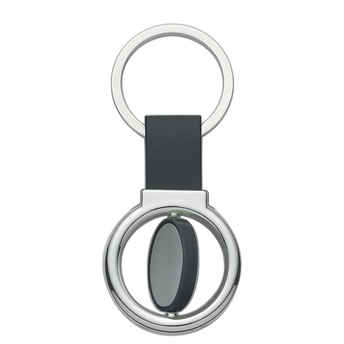 Engraved Round Metal Spinner Key Tags