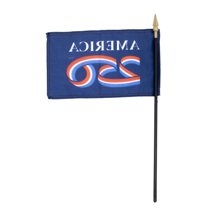 4" x 6" US 250th Anniversary Stick Flag