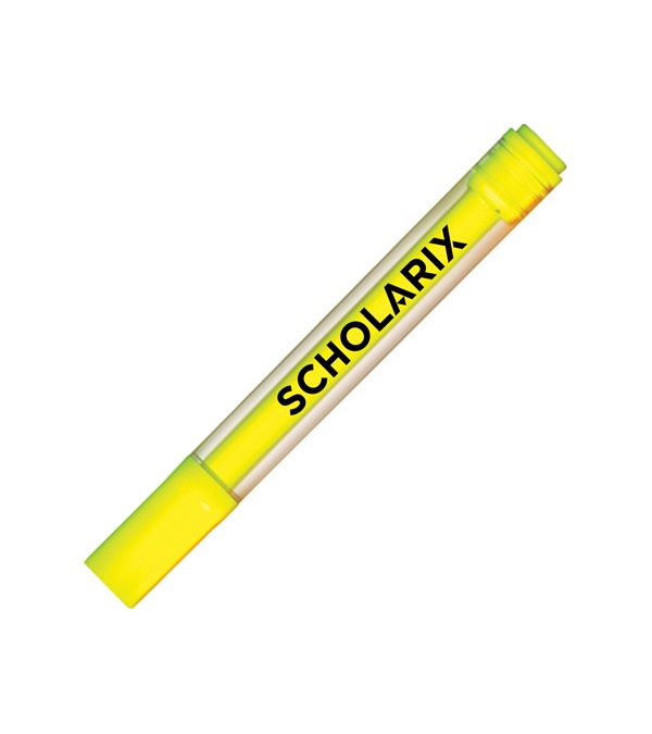 Brite Spots&reg; Fluorescent Highlighters with Clear Barrel