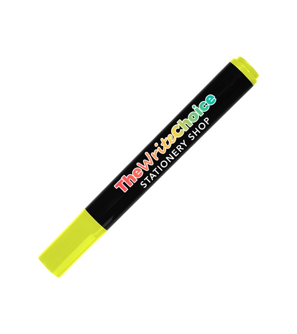Brite Spots&reg; Fluorescent Highlighters with Black Barrel & Full Color Decal