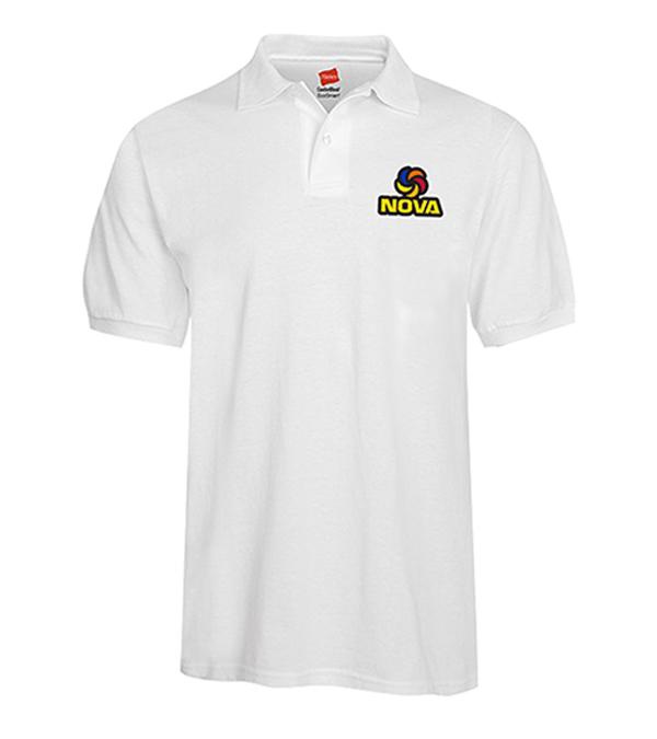Hanes Adult 50/50 EcoSmart® Jersey Knit Polo-Embroidered