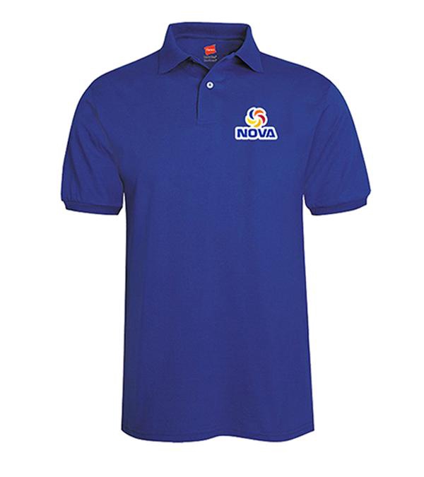 Hanes Adult 50/50 EcoSmart® Jersey Knit Polo-Embroidered