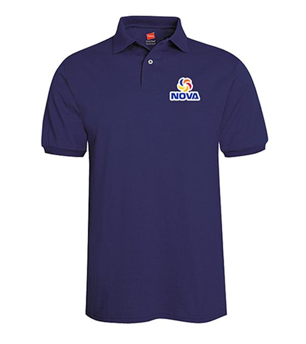 Hanes Adult 50/50 EcoSmart® Jersey Knit Polo-Embroidered