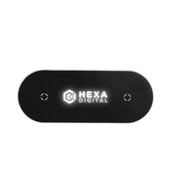 Light-Up-Your-Logo Duo Wireless Charging Pads