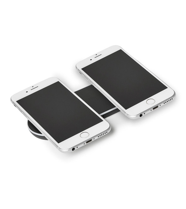 Light-Up-Your-Logo Duo Wireless Charging Pads