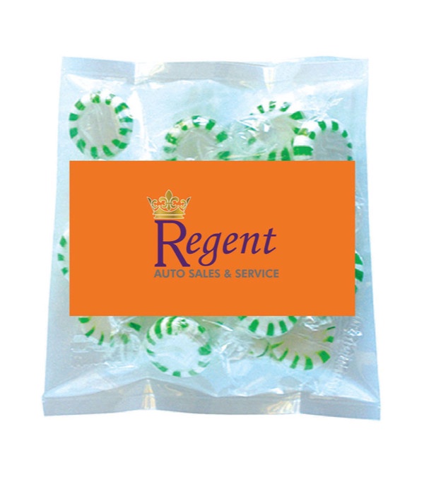 Business Card Magnet with Small Spearmint Pack