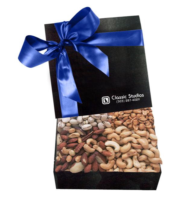 The Chairman Black Gift Box - Cashews, Pistachios, Peanuts and Mixed Nuts