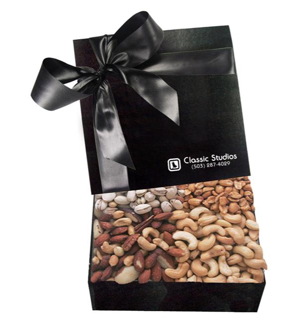 The Chairman Black Gift Box - Cashews, Pistachios, Peanuts and Mixed Nuts