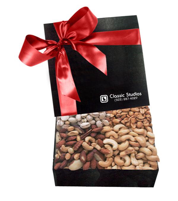The Chairman Black Gift Box - Cashews, Pistachios, Peanuts and Mixed Nuts
