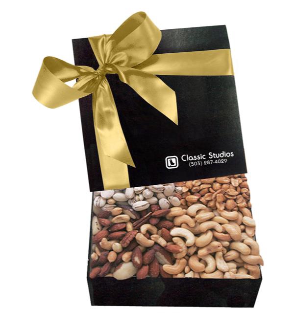 The Chairman Black Gift Box - Cashews, Pistachios, Peanuts and Mixed Nuts
