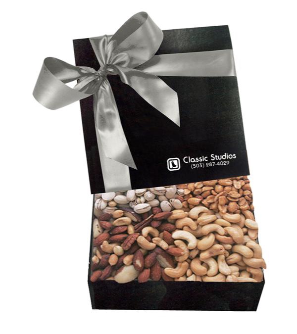 The Chairman Black Gift Box - Cashews, Pistachios, Peanuts and Mixed Nuts