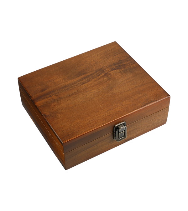 Graze Wood and Metal Wine Set