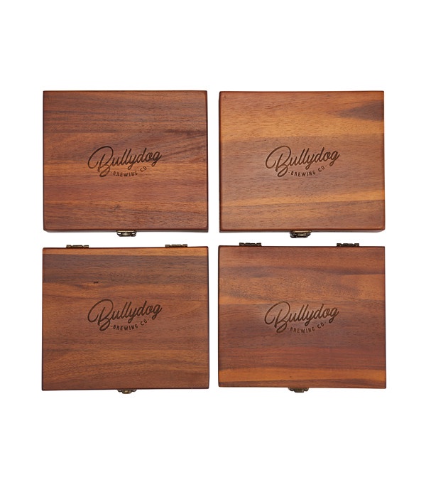 Graze Wood and Metal Wine Set