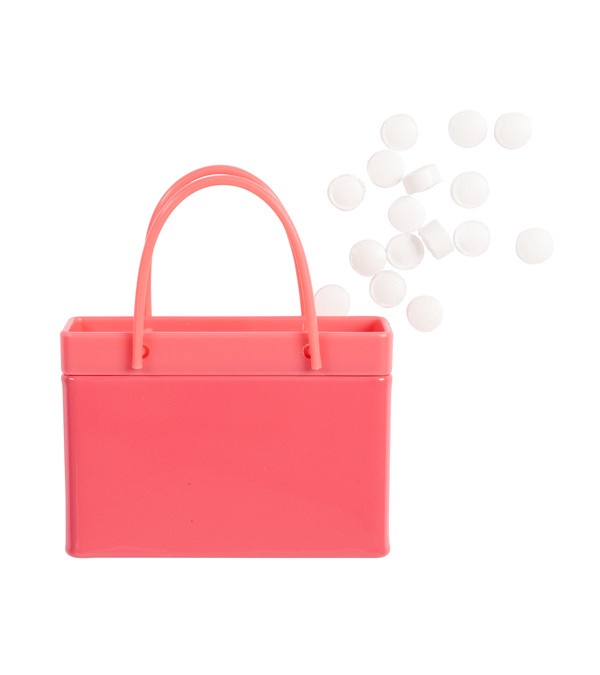 Dark Pink Shopping Bag Mint Tin