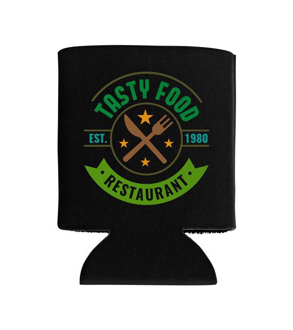 Folding Can Cooler Sleeve - Full Color Imprint