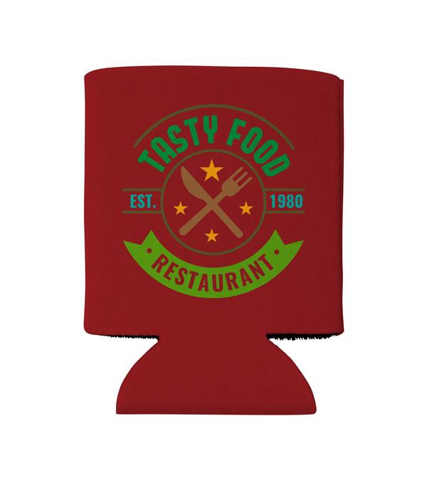 Folding Can Cooler Sleeve - Full Color Imprint