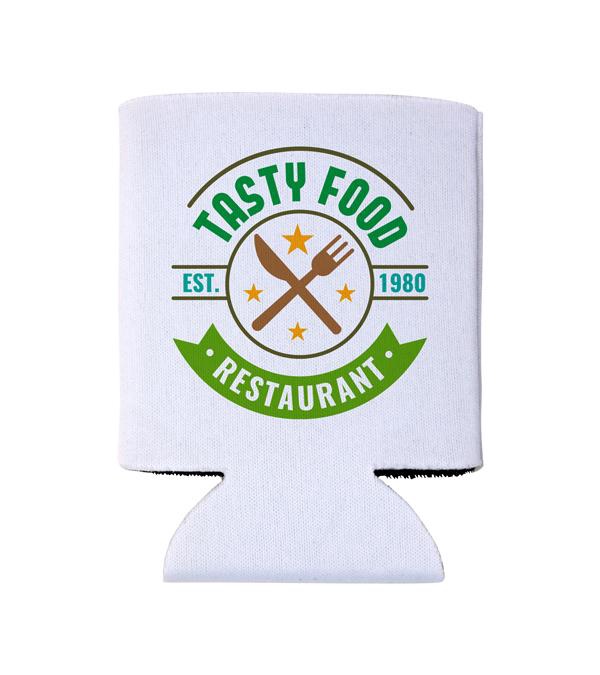 Folding Can Cooler Sleeve - Full Color Imprint