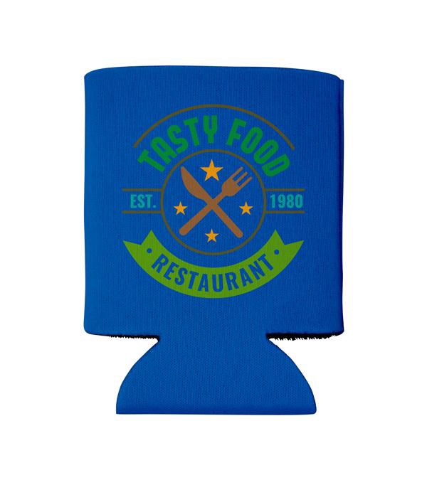 Folding Can Cooler Sleeve - Full Color Imprint