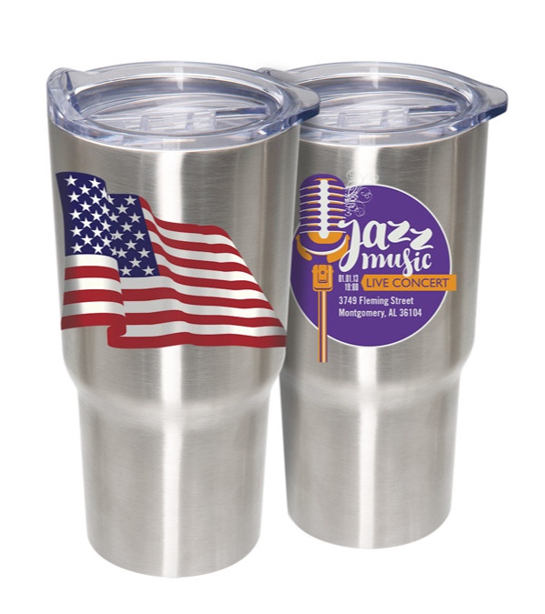 Patriotic 20 Oz. Hollywood Tumbler - Full Color Imprint