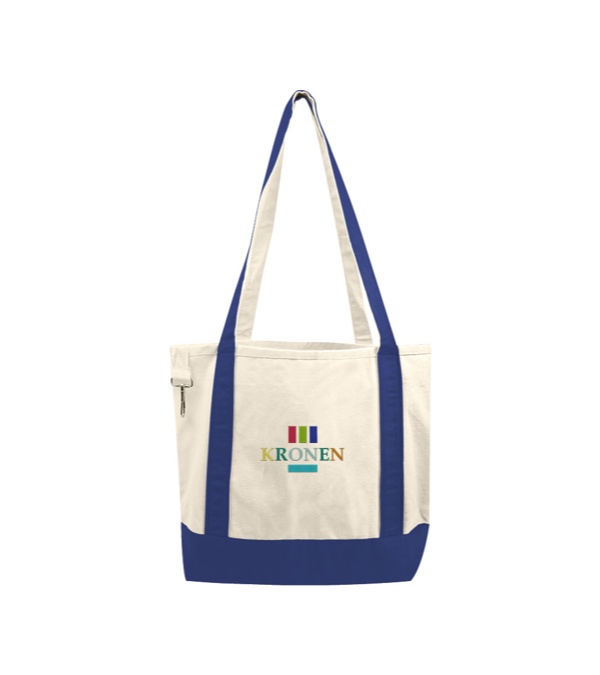Embroidered Small Accent Boat Tote Bag