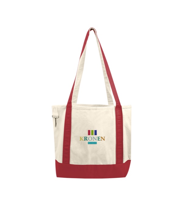 Embroidered Small Accent Boat Tote Bag