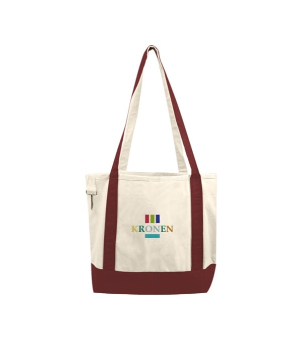 Embroidered Small Accent Boat Tote Bag