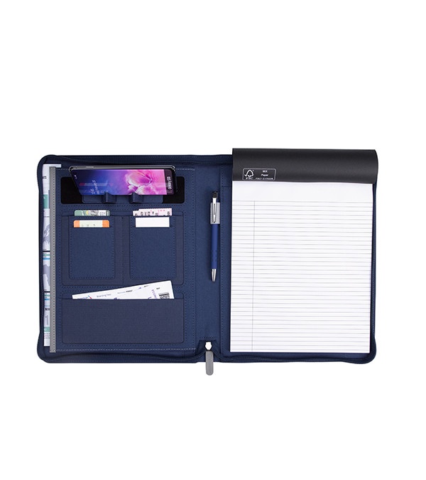 Souvenir Armor Zippered Padfolio with Armor Pen