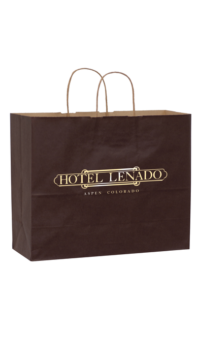Matte 16" x 6" x 13" Personalized Shopping Bags