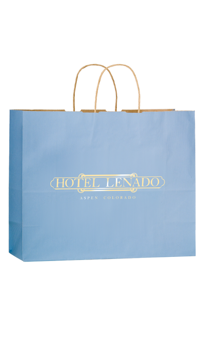 Matte 16" x 6" x 13" Personalized Shopping Bags
