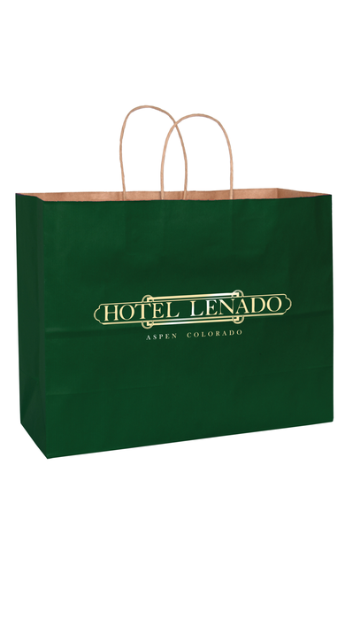 Matte 16" x 6" x 13" Personalized Shopping Bags