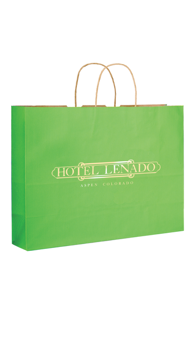 Matte 16" x 6" x 13" Personalized Shopping Bags