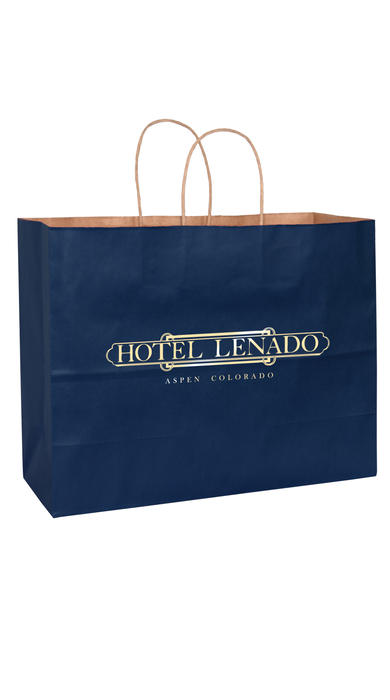 Matte 16" x 6" x 13" Personalized Shopping Bags