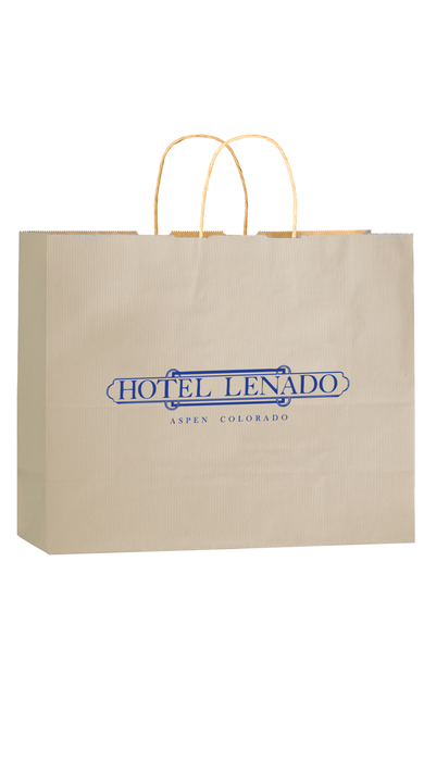 Matte 16" x 6" x 13" Personalized Shopping Bags