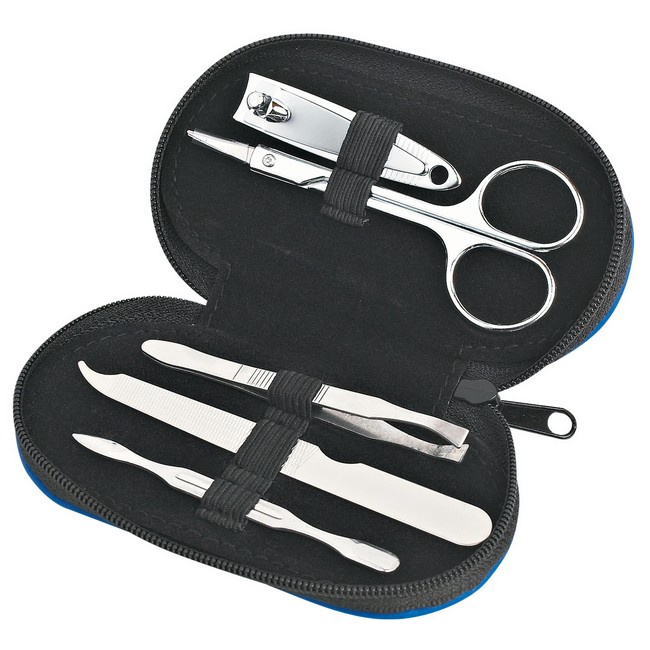 Custom 5 Piece Leather Look Manicure Set